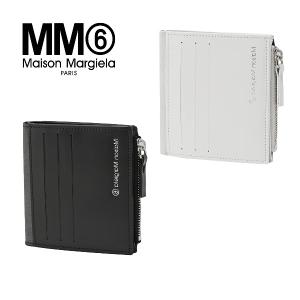 MM6 Maison Margiela (エムエム6メゾンマルジェラ) S63UI0056P4397T8013 S63UI0056P4397T1003 財布 二つ折り リバースロゴ ジップウォレット