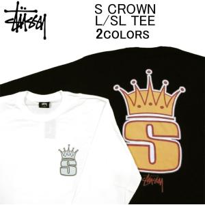 ステューシー 長袖Tシャツ STUSSY S CROWN L/SL TEE ロンティー(ロングスリーブティーシャツ・ロンT)・カットソー・トップス・メンズ(男性用)