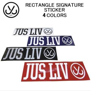 ●BIG SALE！●ジャスリブ ステッカー JSLV RECTANGLE SIGNATURE STICKER デカール・シール