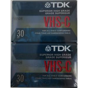 TDK ハイグレード VHS Cテープ 2個パック TDK TC 30EHG VHS C Cassette 2 Pack (Dis 並行輸入品｜import-tabaido