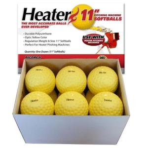 Heater PMB34 11 in. Pitching Machine Softballs&#44; Dozen Heater  並行輸入品｜import-tabaido