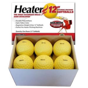 Heater PMB39 12 in. Pitching Machine Softballs&#44; Dozen Heater  並行輸入品｜import-tabaido