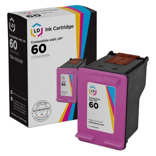 LD Products 再生互換インクカートリッジ HP 60 CC643WN (3色) 交換用 H...