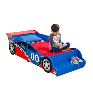 レースカー幼児用ベッド。 KidKraft Wooden Racecar Toddler Bed with Built in Be 並行輸入品｜import-tabaido