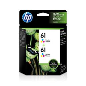 HP 61 Tri color Original Ink Cartridges, 2 pack (C...