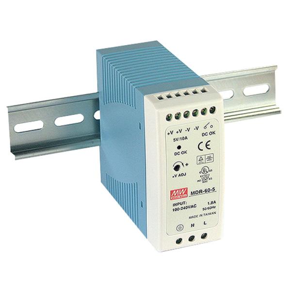 MEAN WELL MDR 60 5 AC to DC DIN Rail Power Supply ...