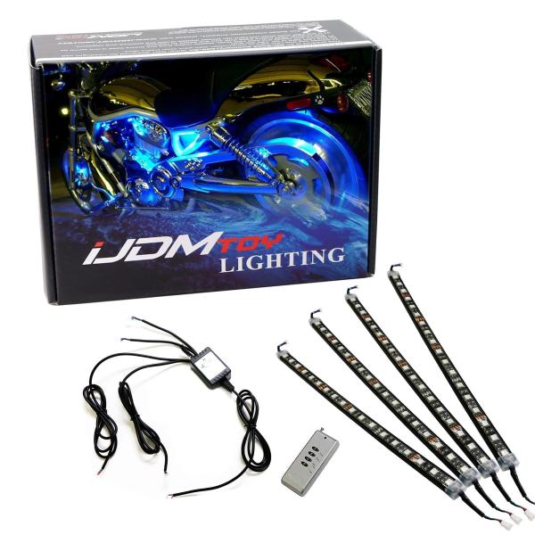 【並行輸入品】iJDMTOY 4点 12インチ マルチカラー RGB LED ナイトライダー スキャ...