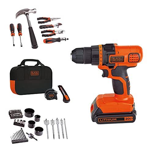 【並行輸入品】68PC 20V DRILL KIT BLACK+DECKER 20V Max Dri...