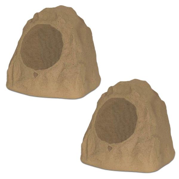 Theater Solutions 2R8S Outdoor Rock Speakers (Sand...