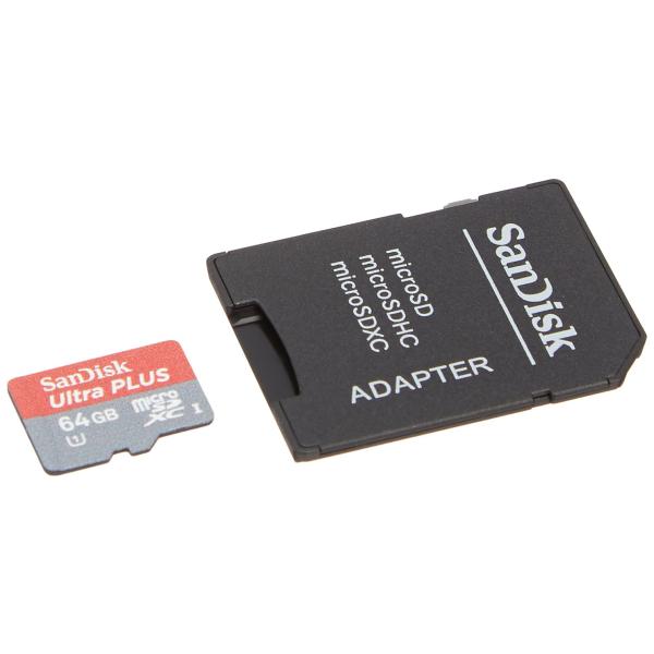 Sandisk Ultra Plus 64gb Microsdxc Class 10 Uhs 1 M...