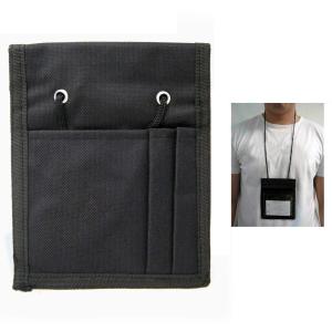 4 Badge Holder Caddy Neck Pouch Holders Passport ID Travel Neck  並行輸入品