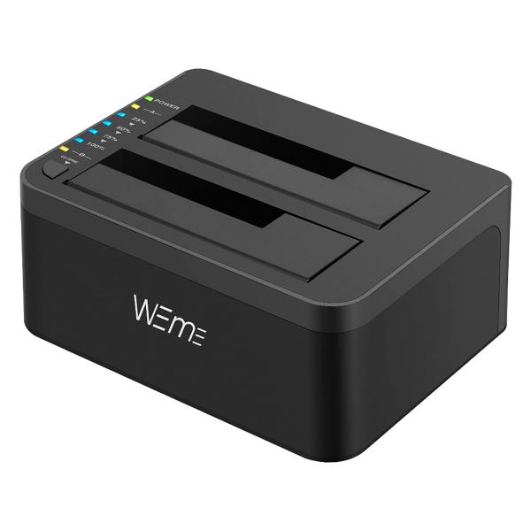 WEme USB 3.0 to SATA/IDE 変換アダプター/デュアルベイ外付けHDDドッキング...