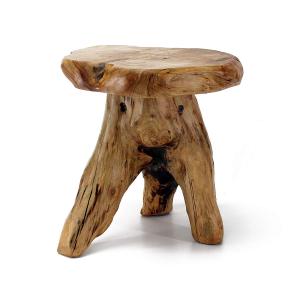 WELLAND Tree Stump Stool Live Edge, Natural Edge Side Table, Plan 並行輸入品｜import-tabaido