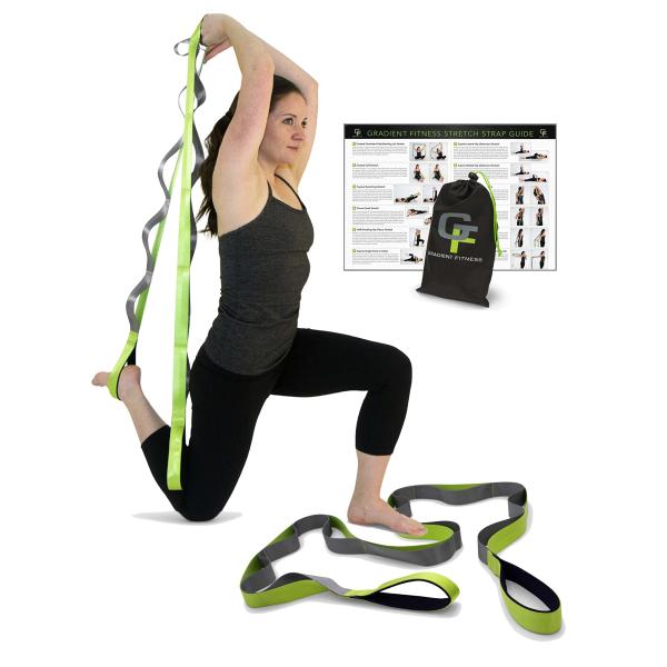 【並行輸入品】重力Fitness 12 loopストレッチストラップ( 8 feet X 1.5イン...