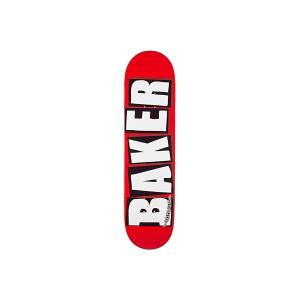 Baker(ベーカー) スケートボード ブランドロゴ レッド/ホワイト スケートボードデッキ 8インチ × 31.5インチ Bak 並行輸入品｜import-tabaido