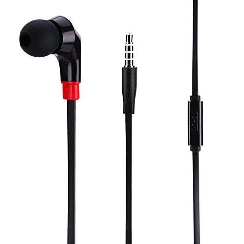 Premium Mono Headset Flat Wired Single Earphone Ea...