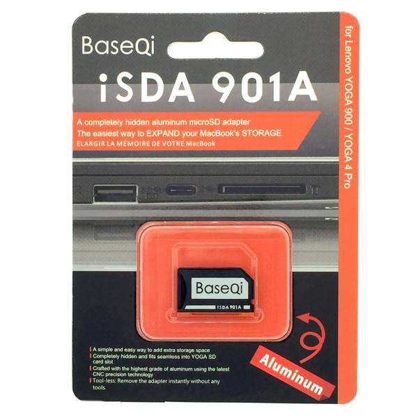 BaseQi iSDA 高精度 アルミニウム製 MicroSD カード アダプター (Lenovo ...