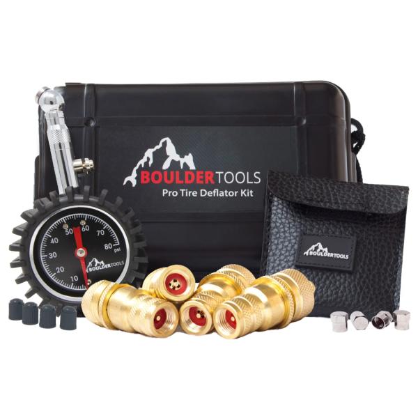 【並行輸入品】Boulder Tools タイヤデフレーター   80 PSI 空気圧ゲージ   調...