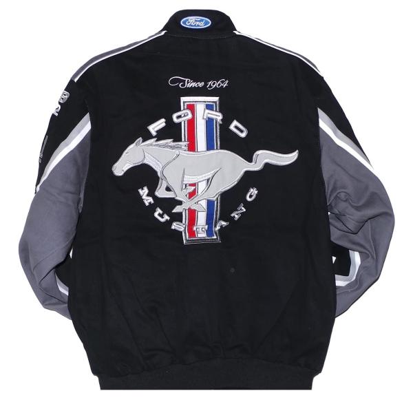 【並行輸入品】Mustang Racing Cotton Embroidered Jacket Bl...