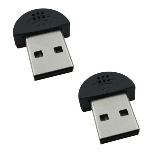 igoolee 2個USB 2.0ミニマイク、ノートパソコン/デスクトップPCプラグアンドプレイfo...