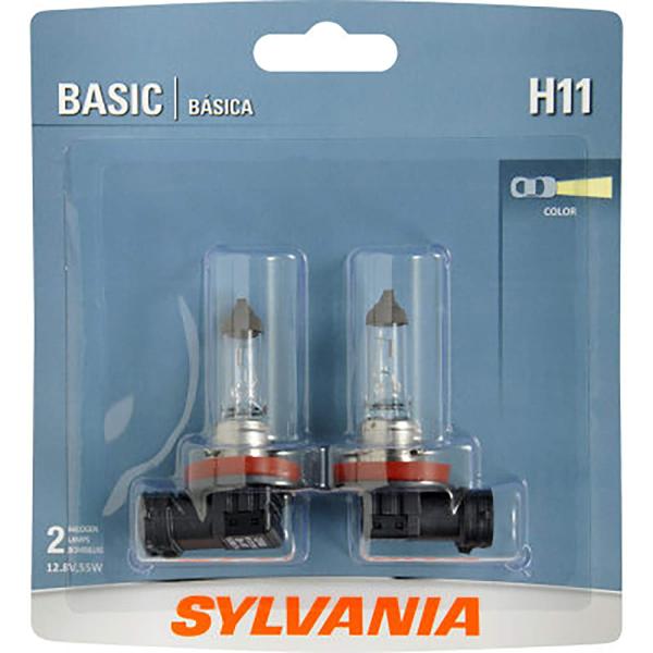 【並行輸入品】SYLVANIA H11 ベーシック ハロゲン電球 ヘッドライト/フォグ/昼間のランニ...