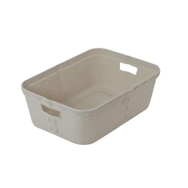 Life Plastic Basket 29x21x9 cm Grey 並行輸入品