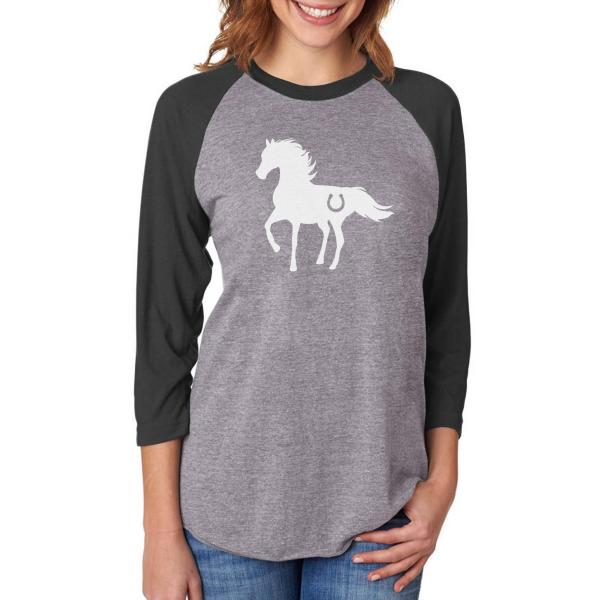 【並行輸入品】Gift for Horse Lover   Love Horses 3/4 Wome...