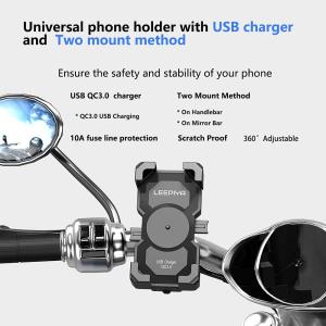 【並行輸入品】オートバイ電話マウントホルダーw...の詳細画像1