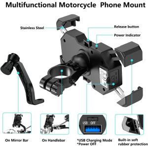 【並行輸入品】オートバイ電話マウントホルダーw...の詳細画像2