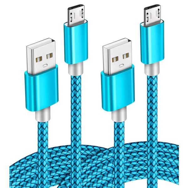Micro USB Cable 2pack 6ft Android Charger Cord Fas...