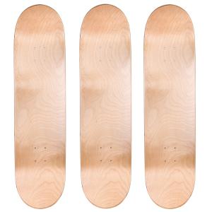 【並行輸入品】Cal 7 ブランク スケートボードデッキ 3枚セット Cal 7 Blank Maple Skateboard Decks (N