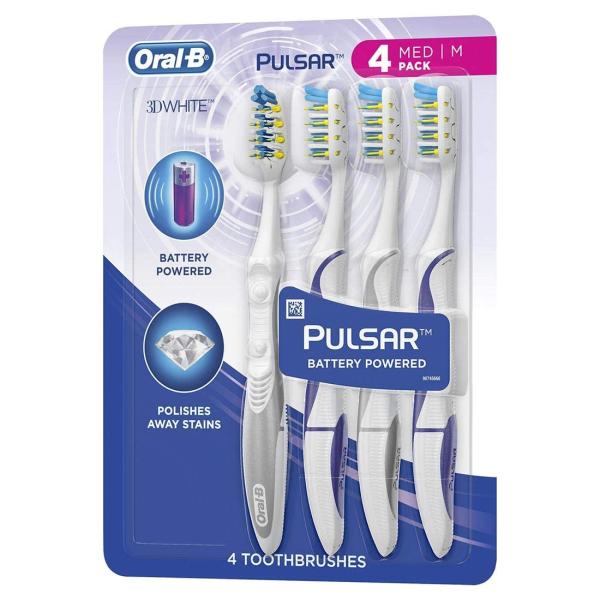 Oral B Pulsar Vibrating Bristles Toothbrush, Mediu...