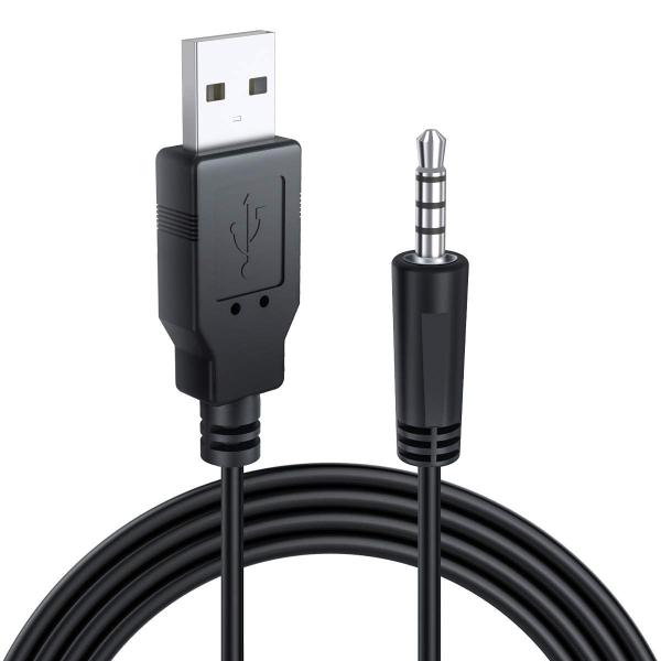 USB 3.5mm 変換ケーブル 充電コード 音楽再生 AUXヘッドホン音声変換ケーブル 1m wu...