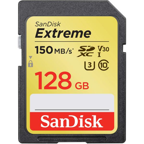 SanDisk 128GB Extreme UHS I SDXC SDSDXV5 128G サンディ...