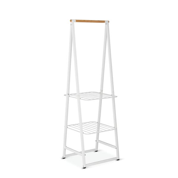 【並行輸入品】Brabantia Linn 洋服レール 棚付き スモール ホワイト Brabanti...