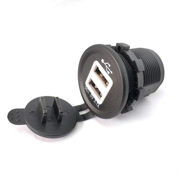 Onwon デュアル USB 電源アダプター 充電器 ソケット 防水 電源コンセント5V 2.1A ...