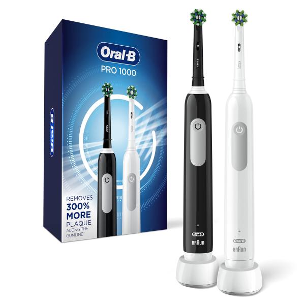 Oral B Pro 1000 CrossAction Electric Toothbrush, B...
