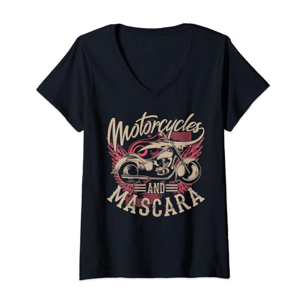 【並行輸入品】Womens Motorcycles And Mascara Art | Cute M...
