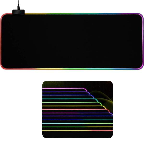 axGear ゲーミングマウスパッド RGB LEDライトカラー切り替え コンピュータノートパソコン...