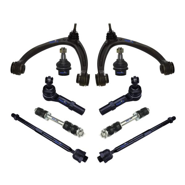 【並行輸入品】PartsW フロントアッパーコントロールアーム + ローワーボールジョイントキット ...