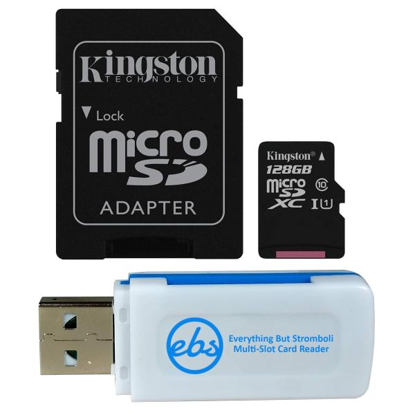 Kingston 128GB SDXC マイクロキャンバスセレクトメモリーカードとアダプター Sam...