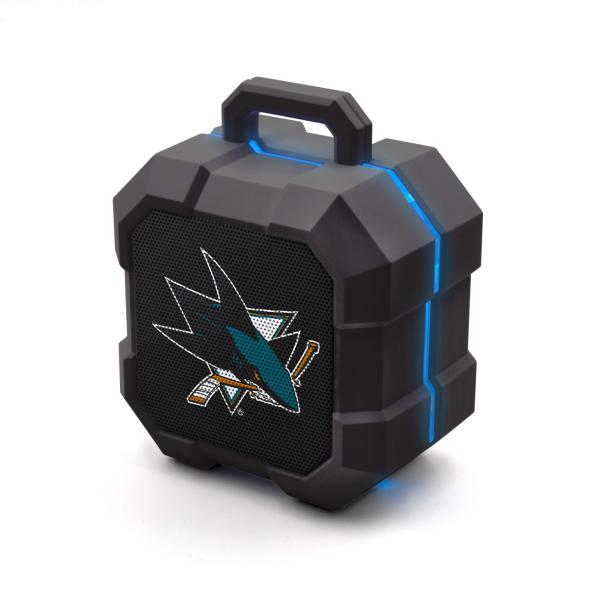 NHL San Jose Sharks ShockBox LED Wireless Bluetoot...