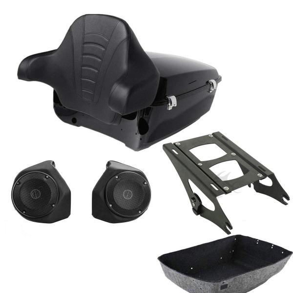 【並行輸入品】TCMT キングツアーパックトランク 背もたれ付き 6.5インチ スピーカー 2アップ...