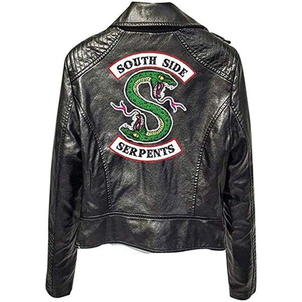 【並行輸入品】YEOU Serpents Jacket Faux Leather Fashion Q...