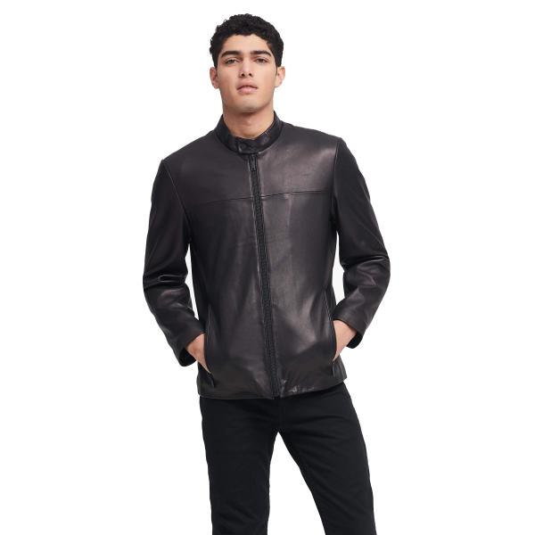 【並行輸入品】DKNY メンズ レザー モダン レーサージャケット US サイズ: X Large ...