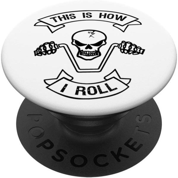 【並行輸入品】Skull Motorcycle This Is How I Roll Funny S...