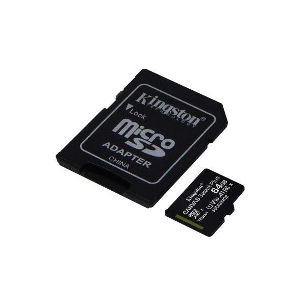 Kingston 64GB microSDXCキャンバスセレクトプラスクラス10フラッシュメモリカー...