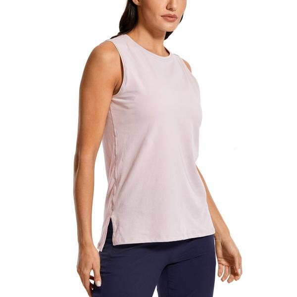 【並行輸入品】CRZ YOGA Women's Pima Cotton Workout Tank T...