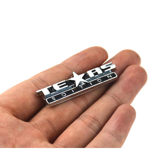 【並行輸入品】Sサイズ テキサスエディション エンブレム バッジ ダッシュ計器パネル 交換用 シルバ...