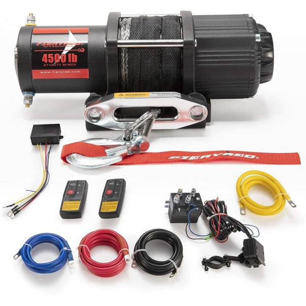 【並行輸入品】FIERYRED 12V 4500LBS Electric Winch with Sy...